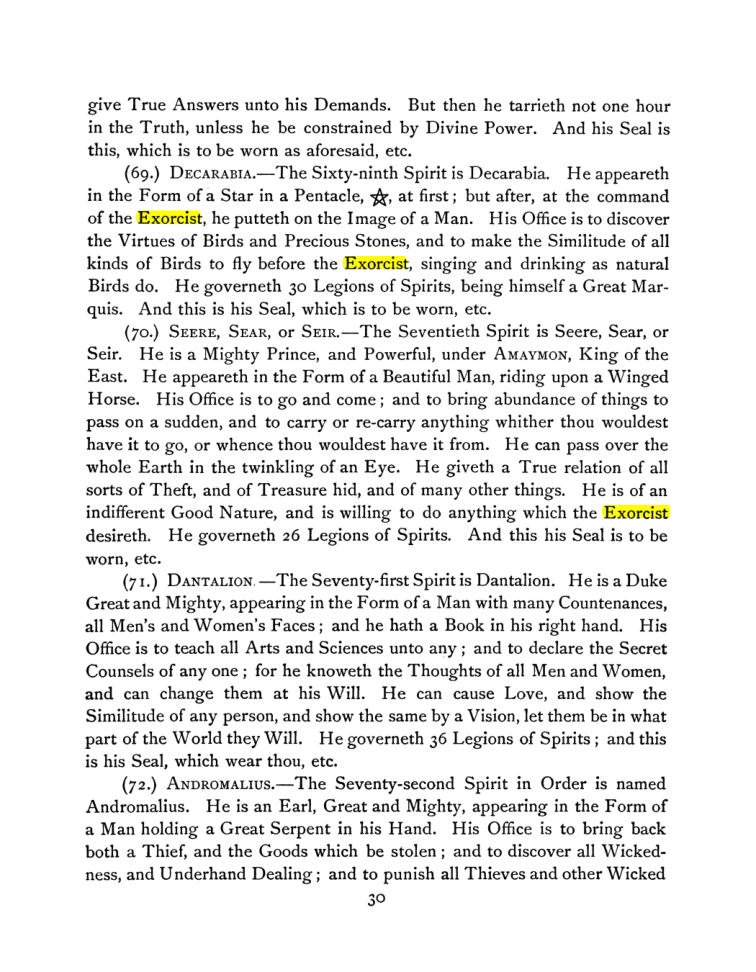 Original scan of The Goetia, PDF page 44