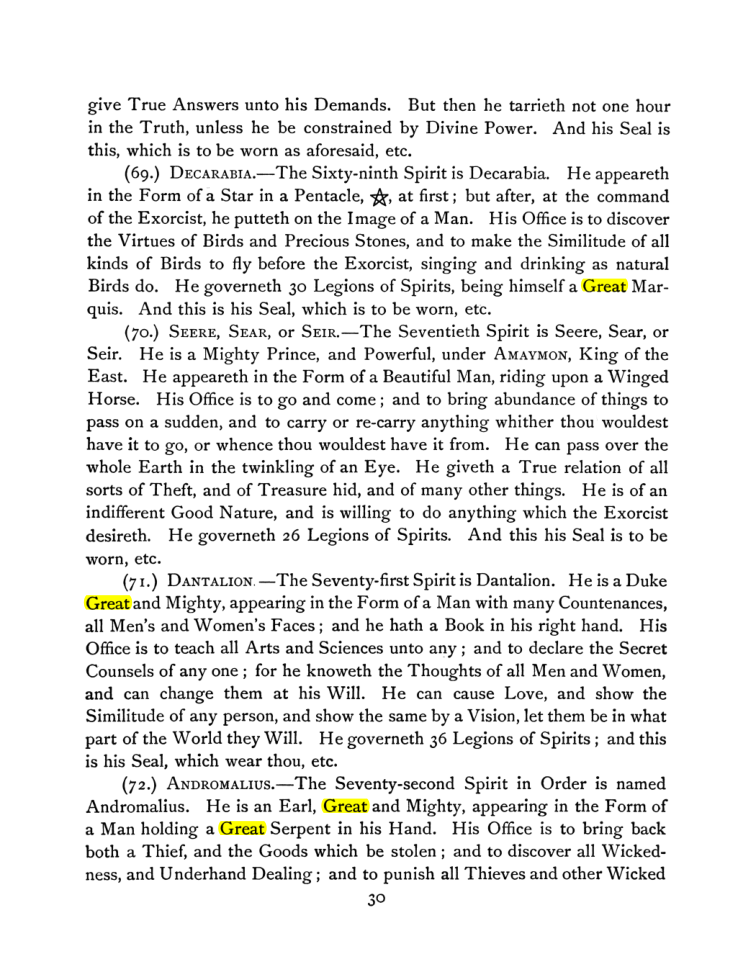 Original scan of The Goetia, PDF page 44