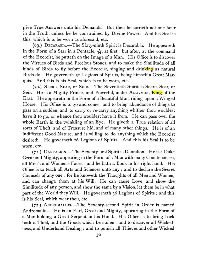 Original scan of The Goetia, PDF page 44