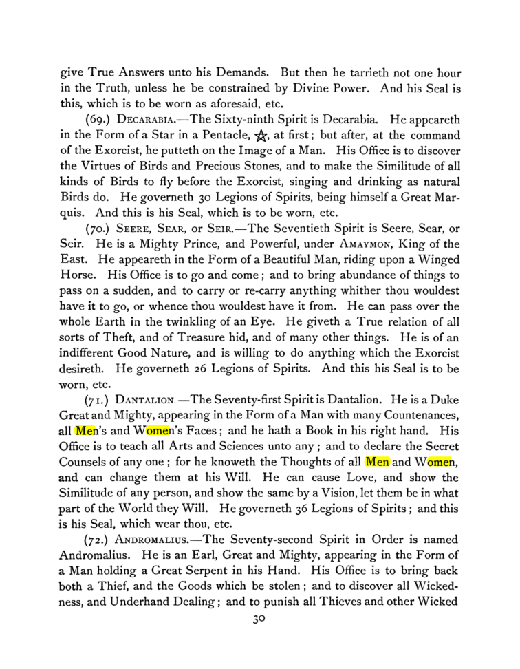 Original scan of The Goetia, PDF page 44