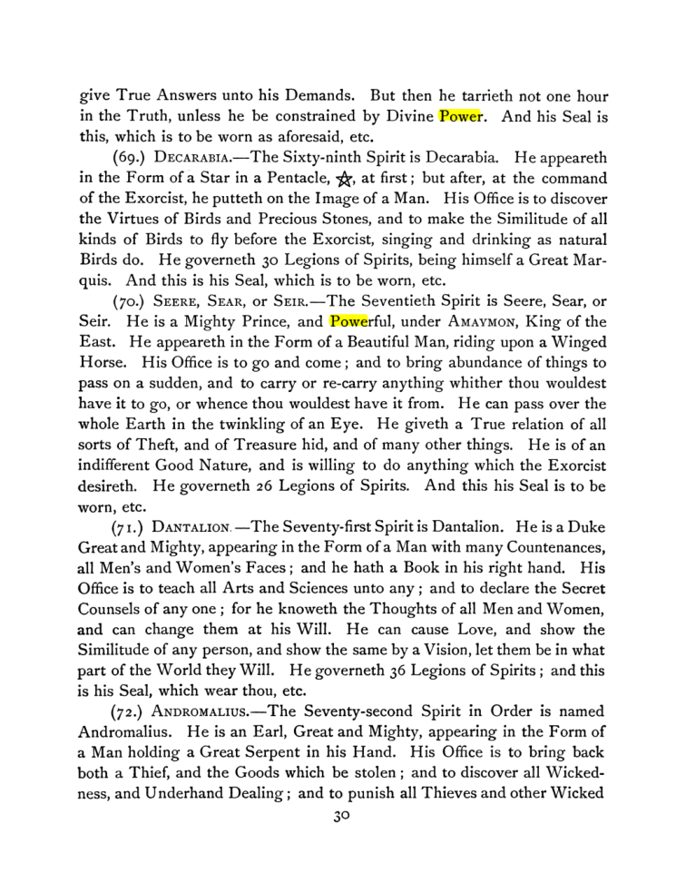 Original scan of The Goetia, PDF page 44