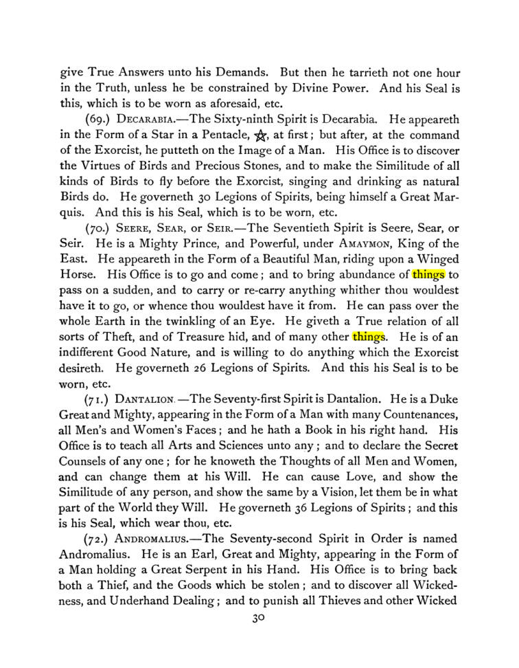 Original scan of The Goetia, PDF page 44