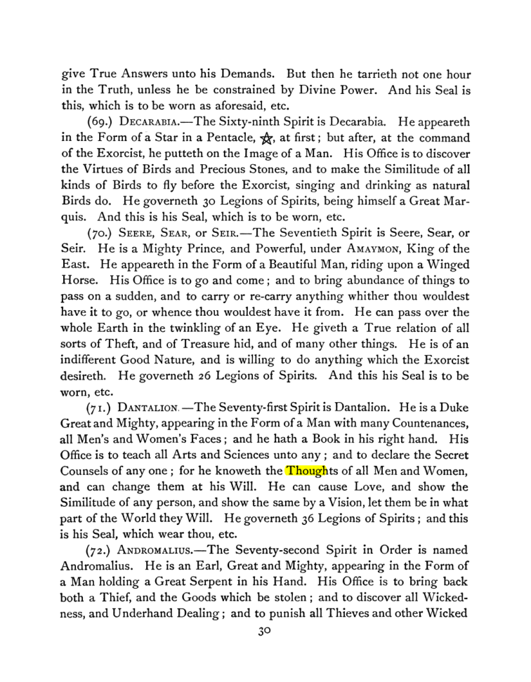 Original scan of The Goetia, PDF page 44