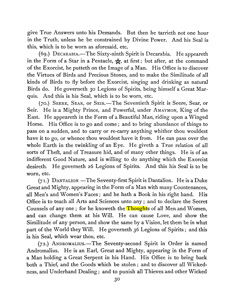 Original scan of The Goetia, PDF page 44