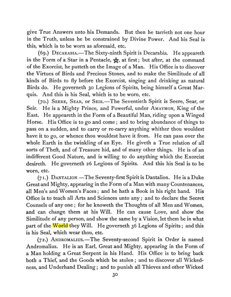 Original scan of The Goetia, PDF page 44