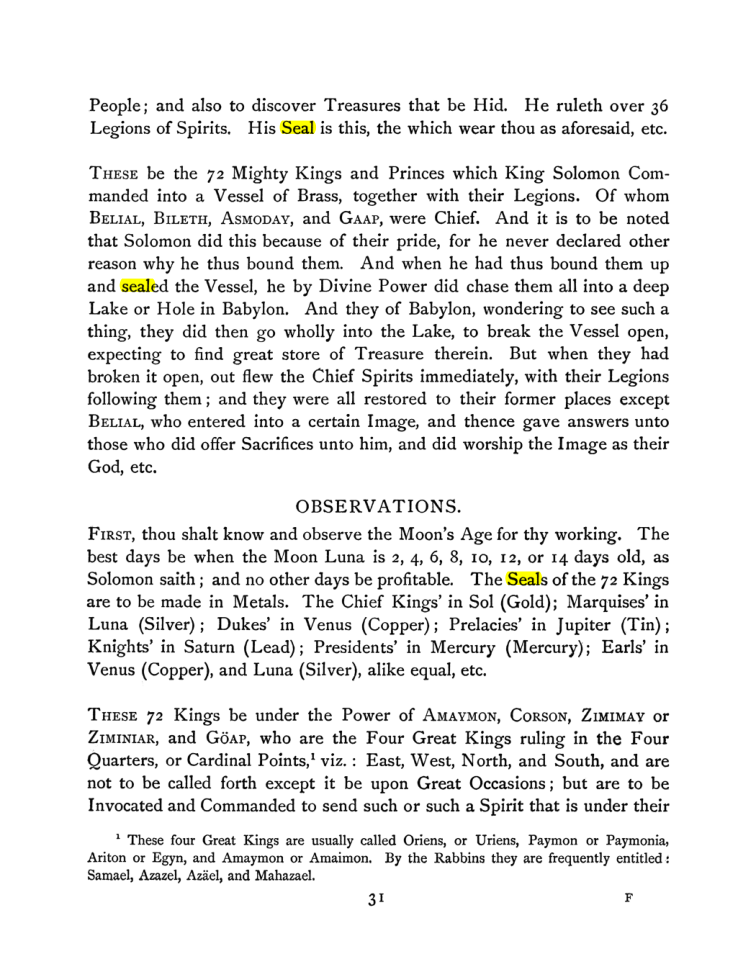 Original scan of The Goetia, PDF page 45