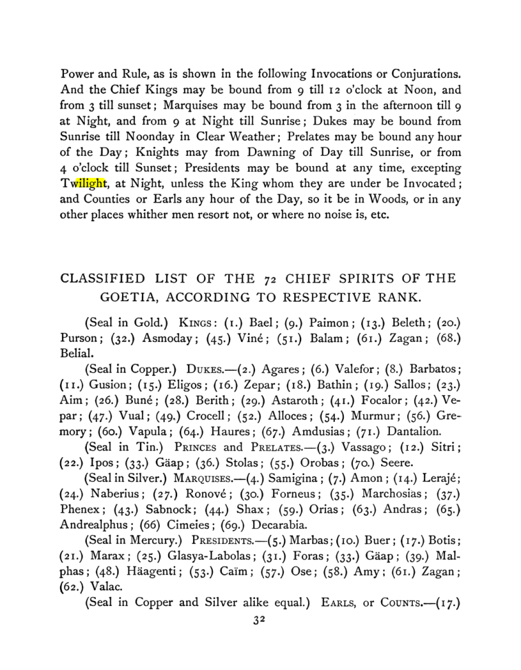 Original scan of The Goetia, PDF page 46