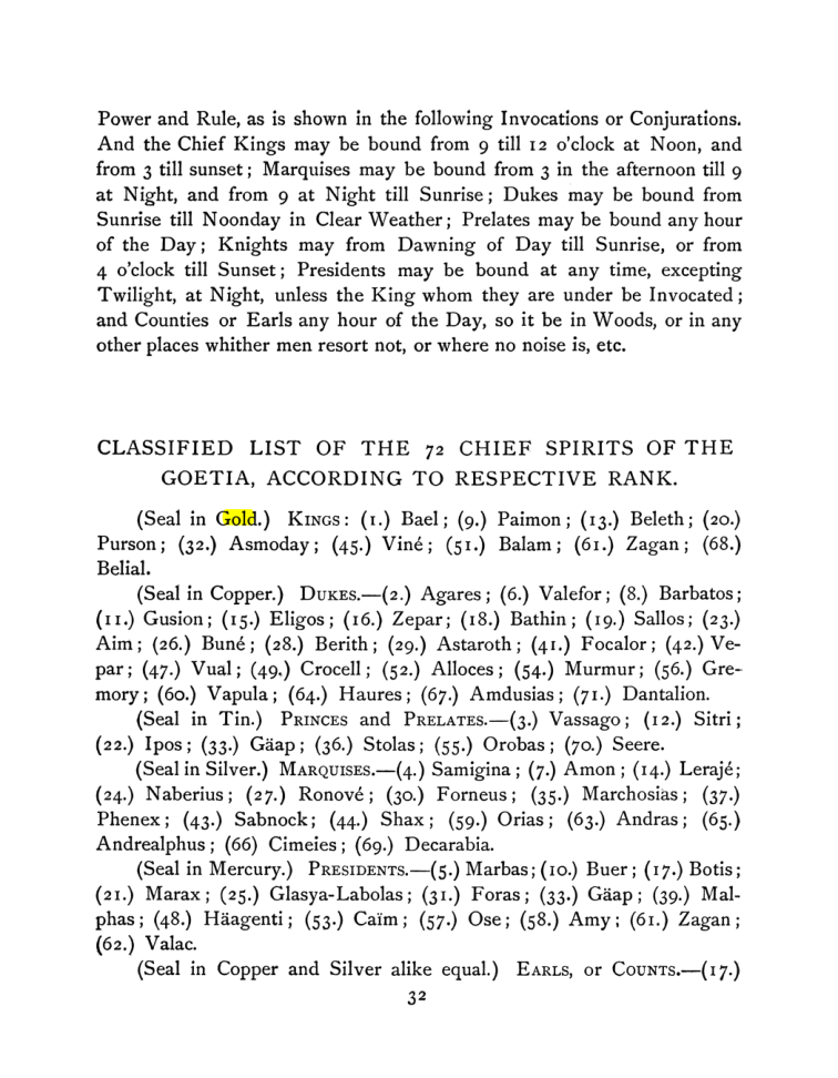 Original scan of The Goetia, PDF page 46