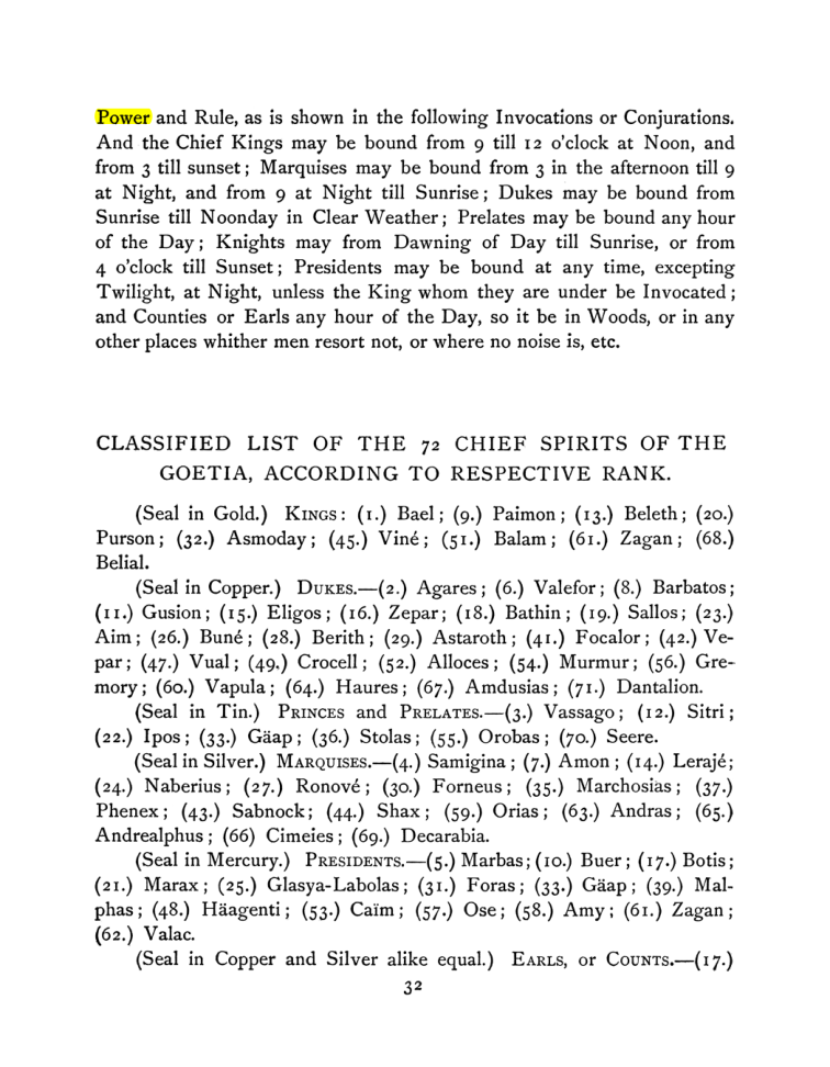 Original scan of The Goetia, PDF page 46