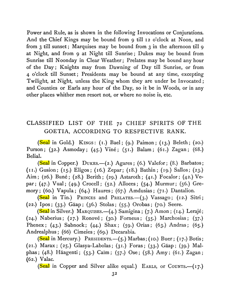 Original scan of The Goetia, PDF page 46