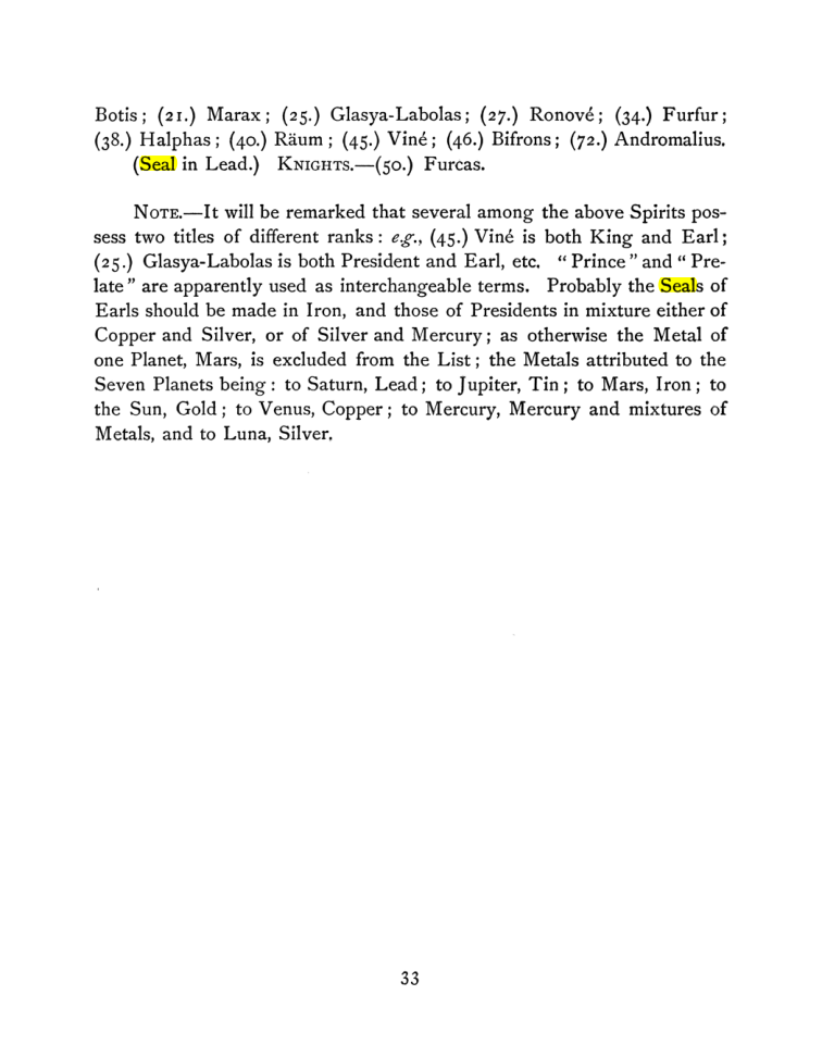 Original scan of The Goetia, PDF page 47