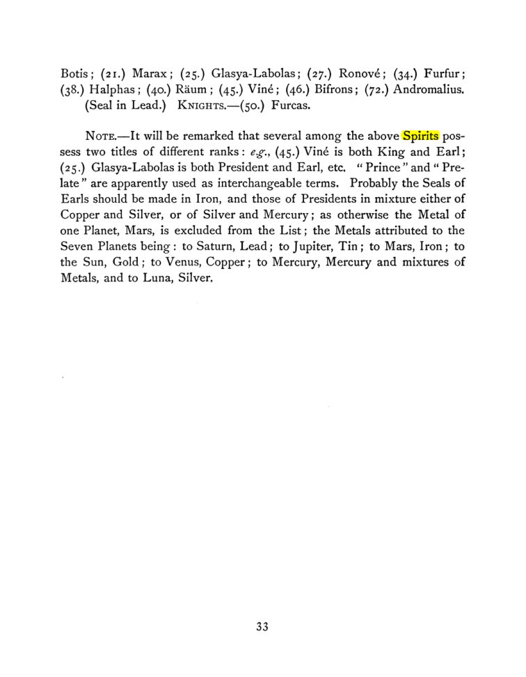 Original scan of The Goetia, PDF page 47