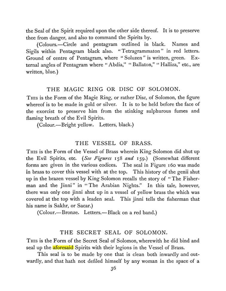 Original scan of The Goetia, PDF page 50
