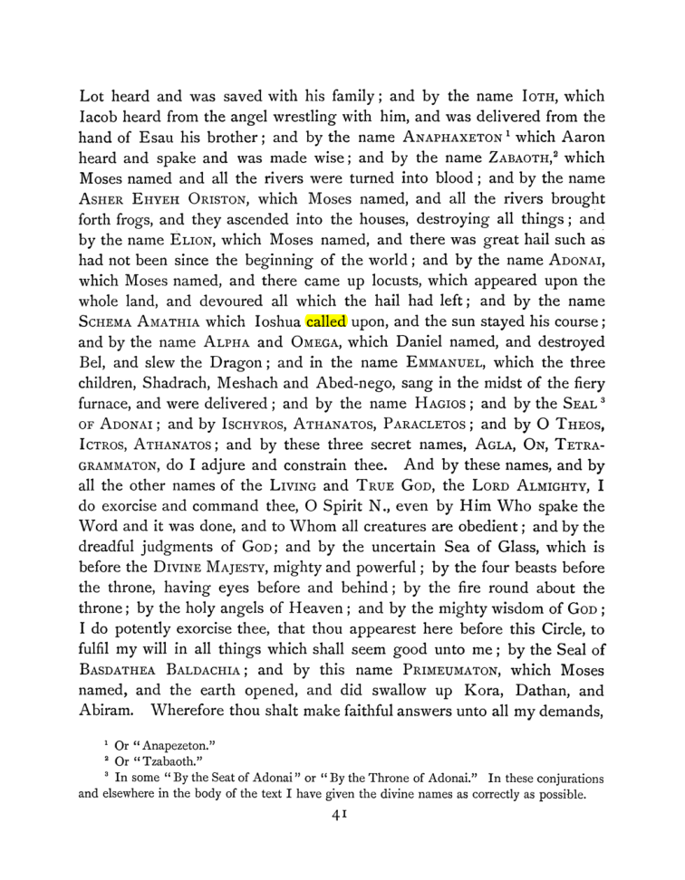 Original scan of The Goetia, PDF page 57