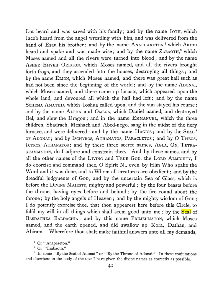 Original scan of The Goetia, PDF page 57