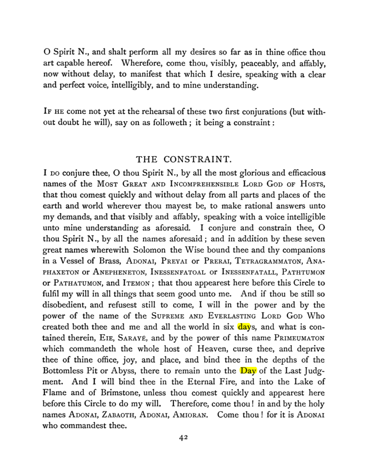Original scan of The Goetia, PDF page 58