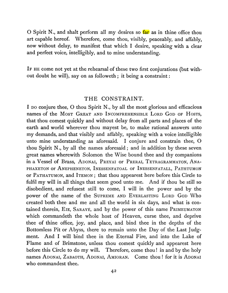 Original scan of The Goetia, PDF page 58