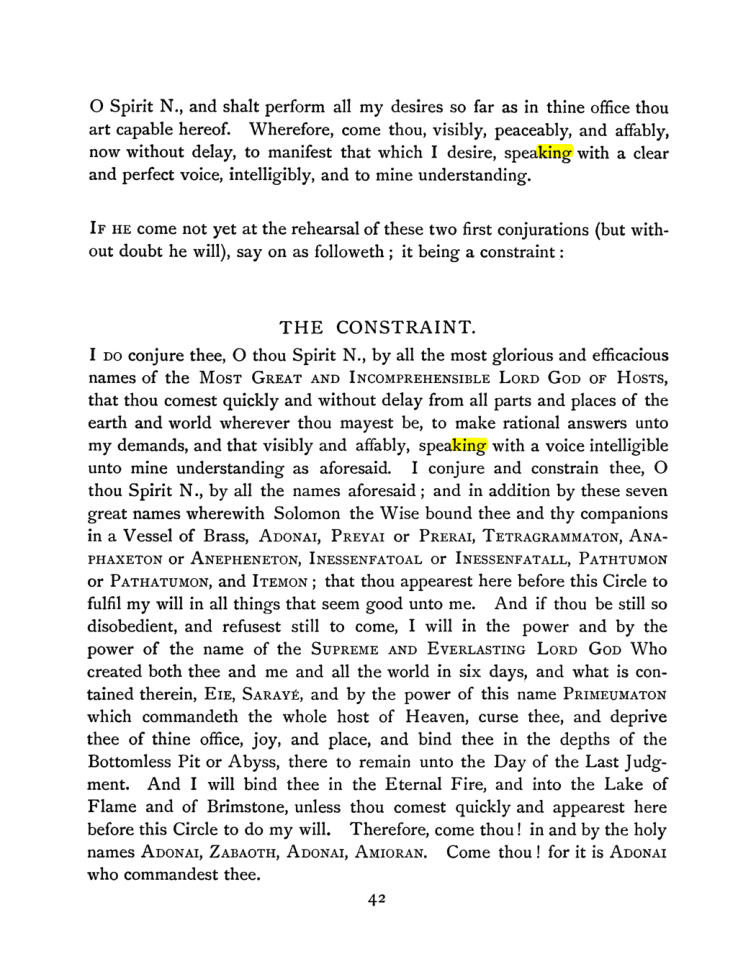 Original scan of The Goetia, PDF page 58