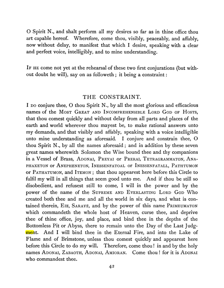 Original scan of The Goetia, PDF page 58