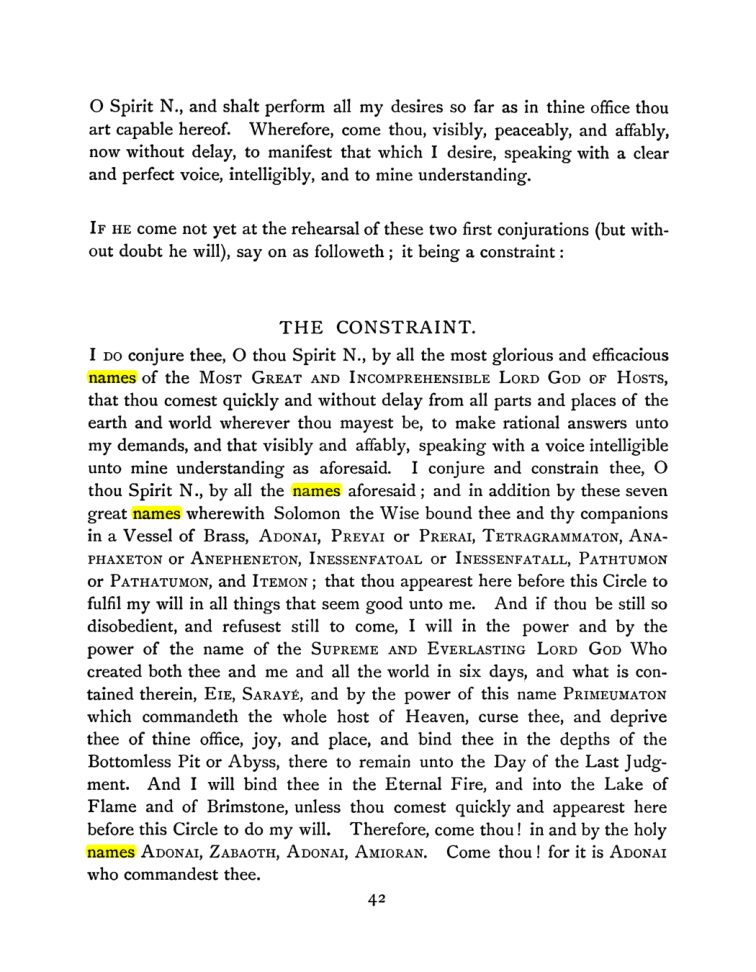 Original scan of The Goetia, PDF page 58