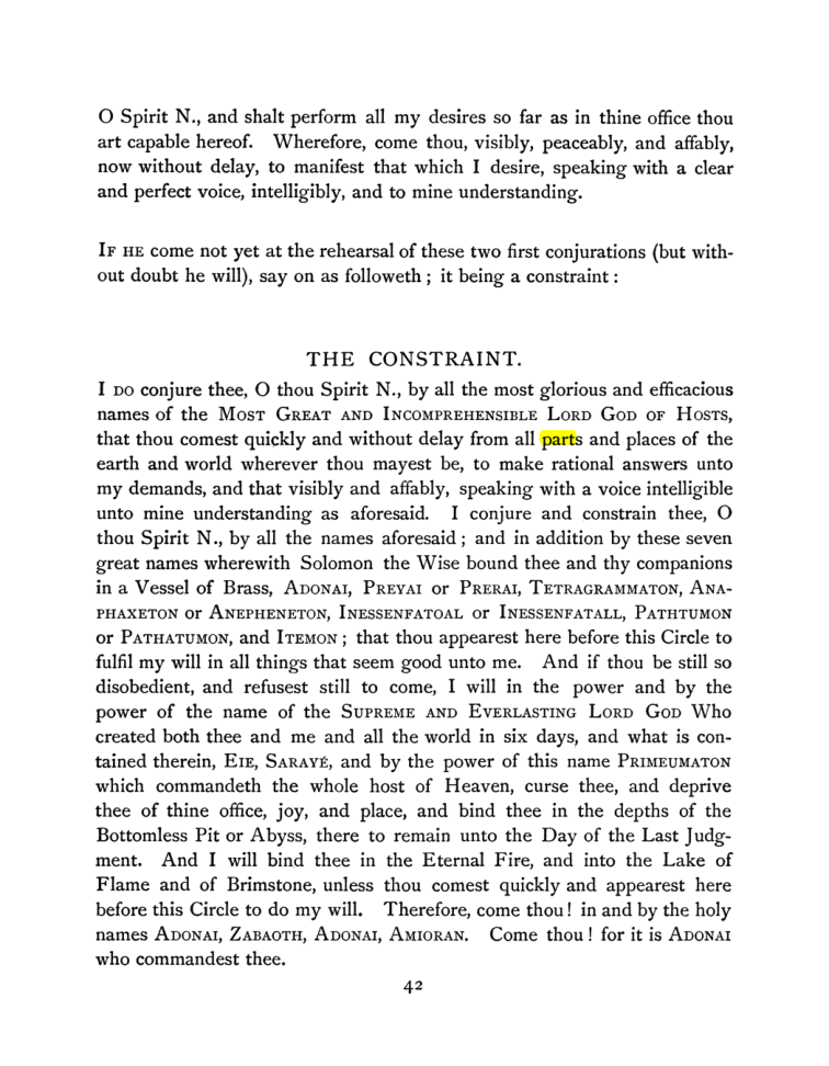 Original scan of The Goetia, PDF page 58