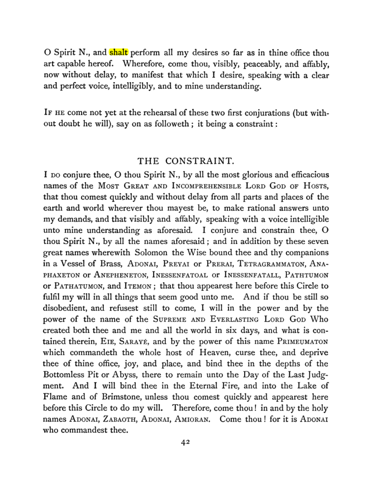 Original scan of The Goetia, PDF page 58