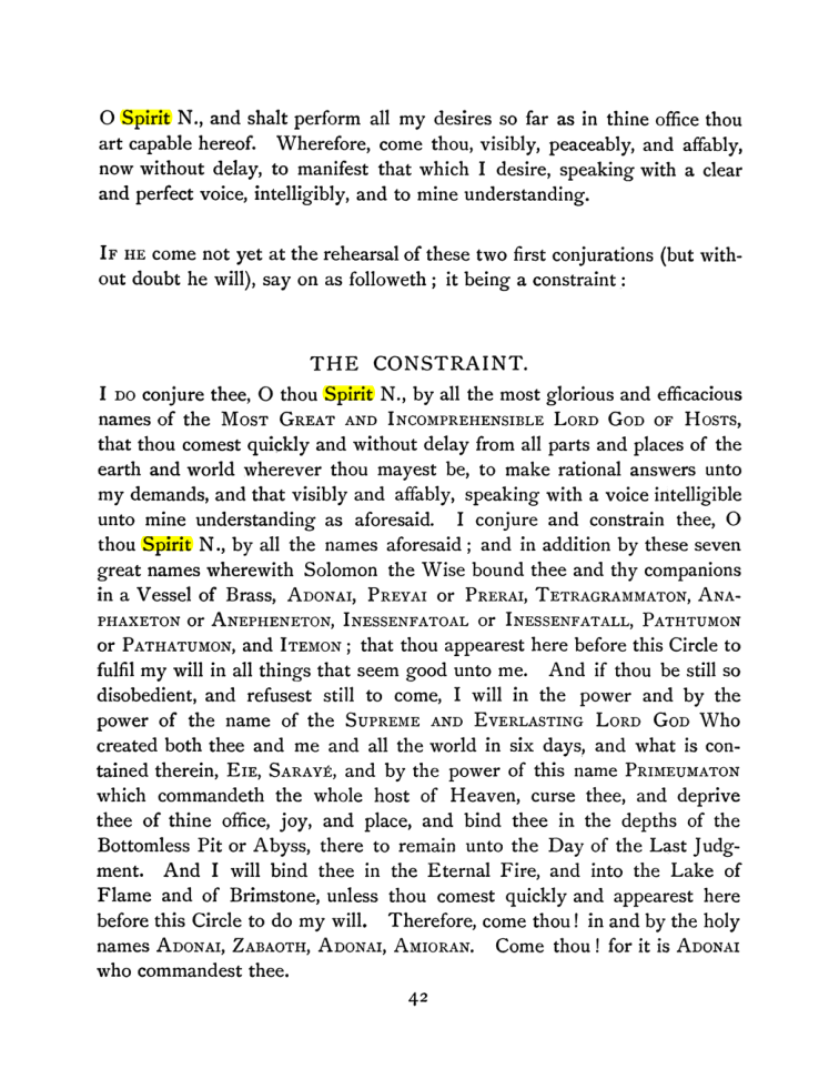 Original scan of The Goetia, PDF page 58