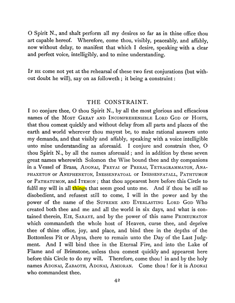 Original scan of The Goetia, PDF page 58
