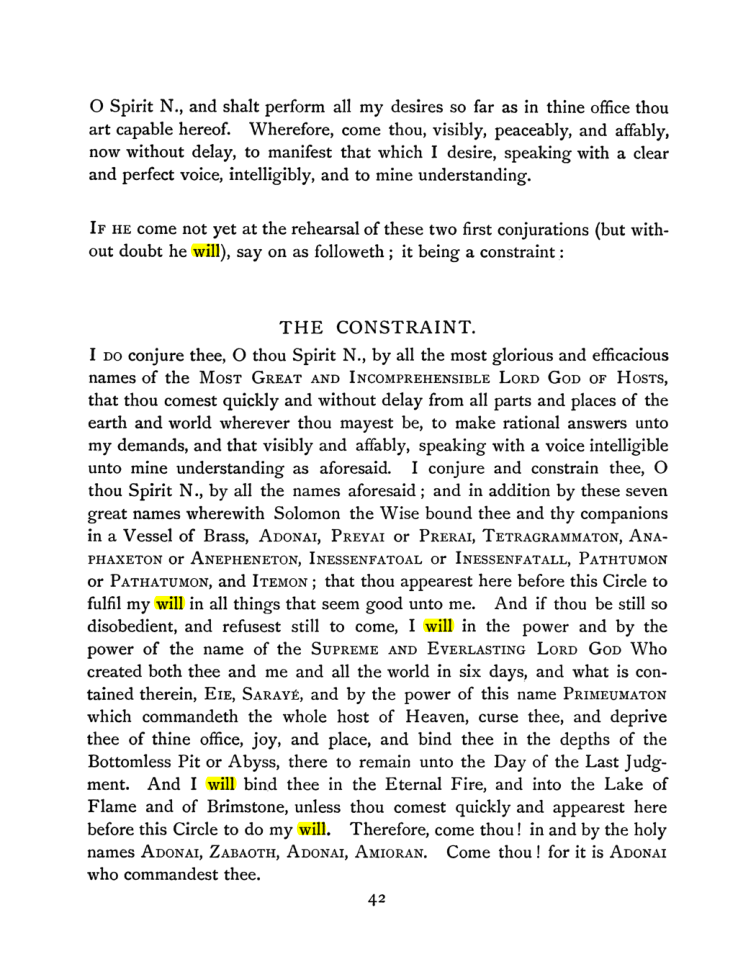 Original scan of The Goetia, PDF page 58
