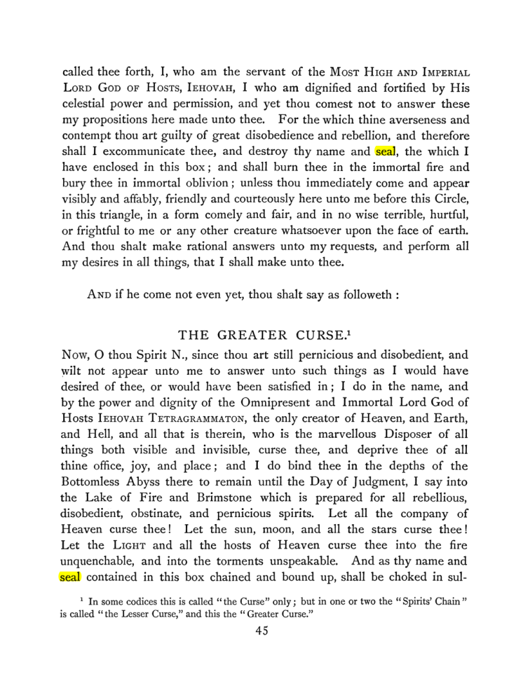 Original scan of The Goetia, PDF page 61
