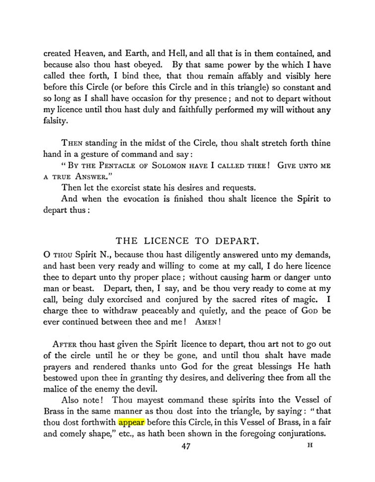 Original scan of The Goetia, PDF page 63