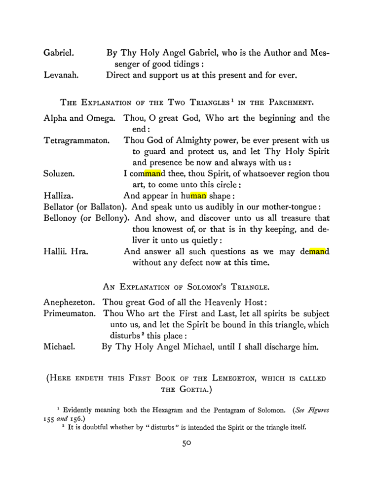 Original scan of The Goetia, PDF page 66