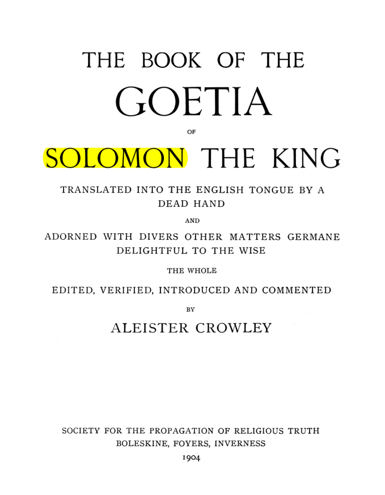 Original scan of The Goetia, PDF page 7