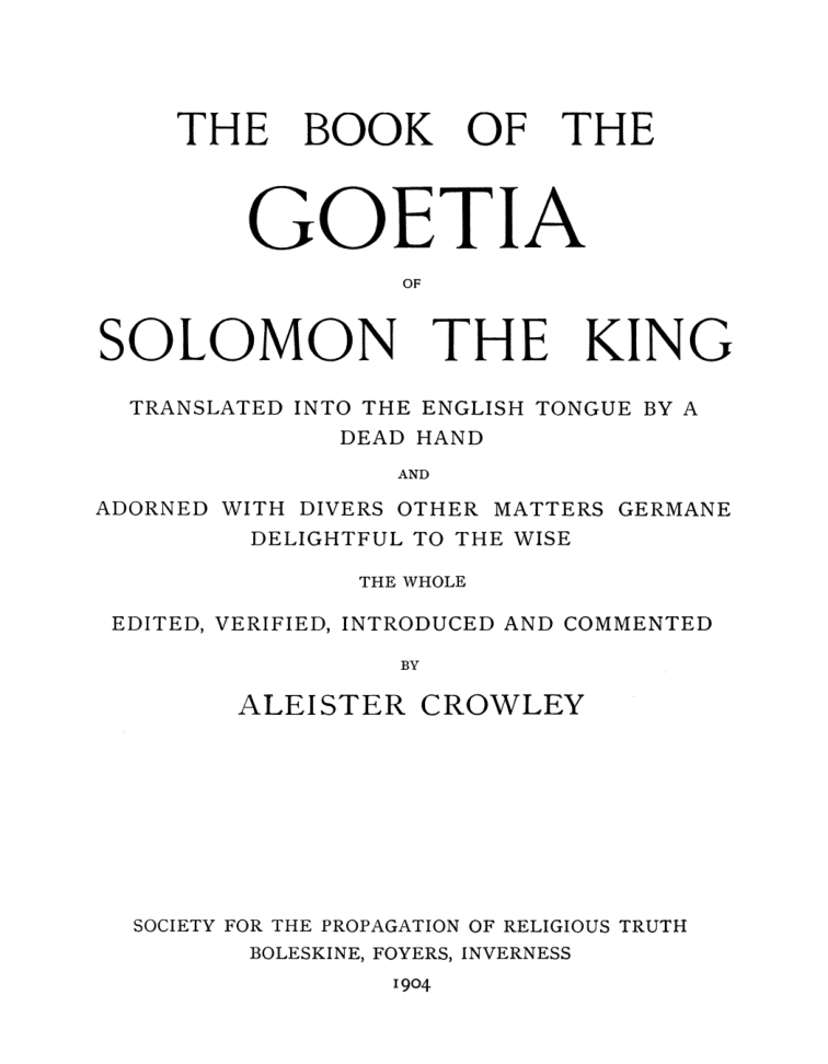 Original scan of The Goetia, PDF page 7