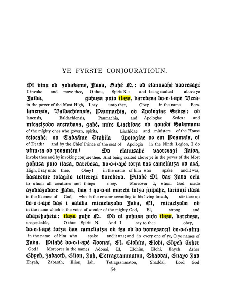 Original scan of The Goetia, PDF page 70