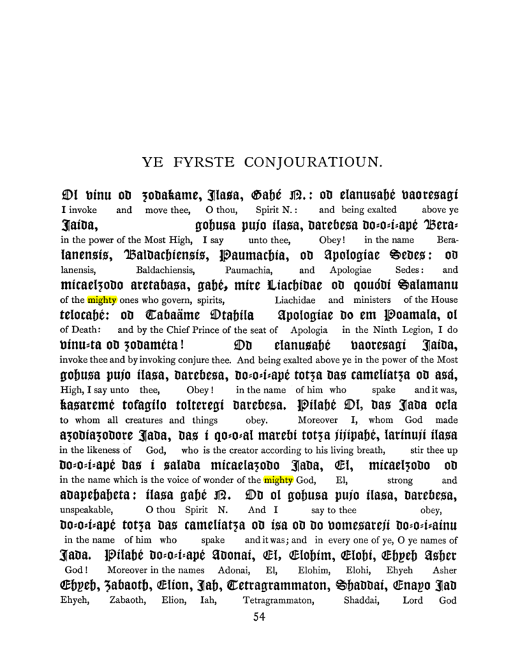 Original scan of The Goetia, PDF page 70