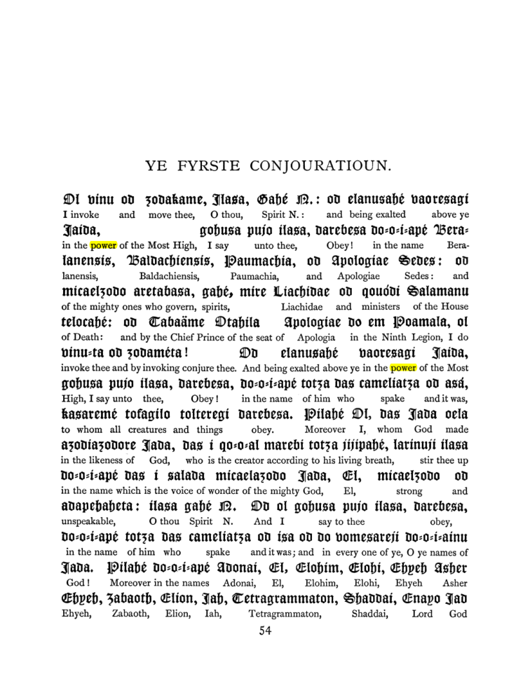 Original scan of The Goetia, PDF page 70
