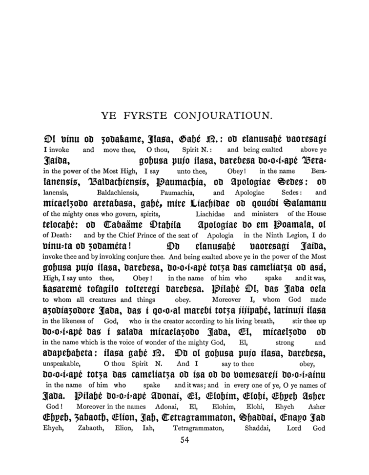 Original scan of The Goetia, PDF page 70