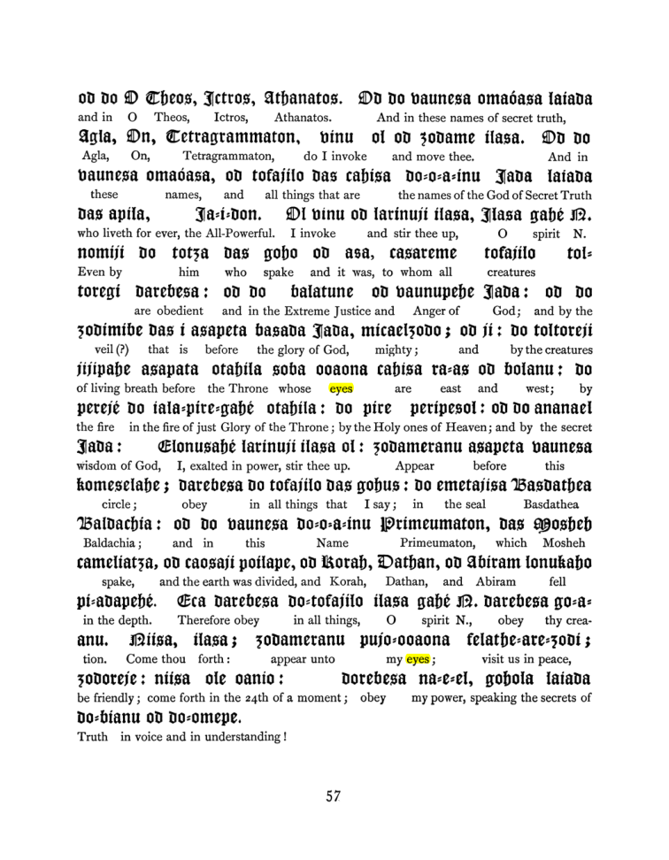 Original scan of The Goetia, PDF page 73