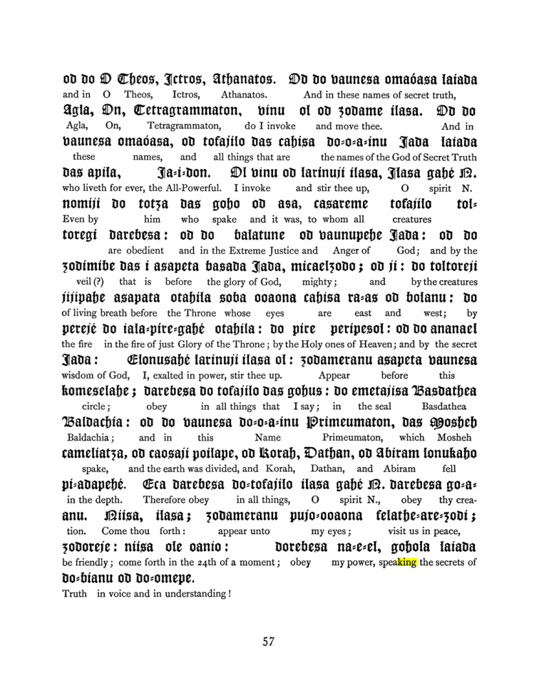 Original scan of The Goetia, PDF page 73