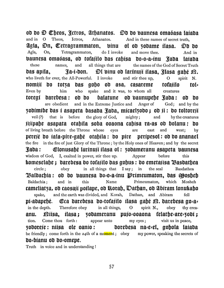 Original scan of The Goetia, PDF page 73