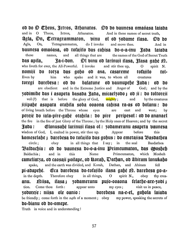 Original scan of The Goetia, PDF page 73