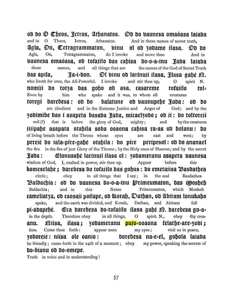 Original scan of The Goetia, PDF page 73