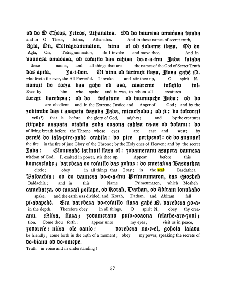 Original scan of The Goetia, PDF page 73
