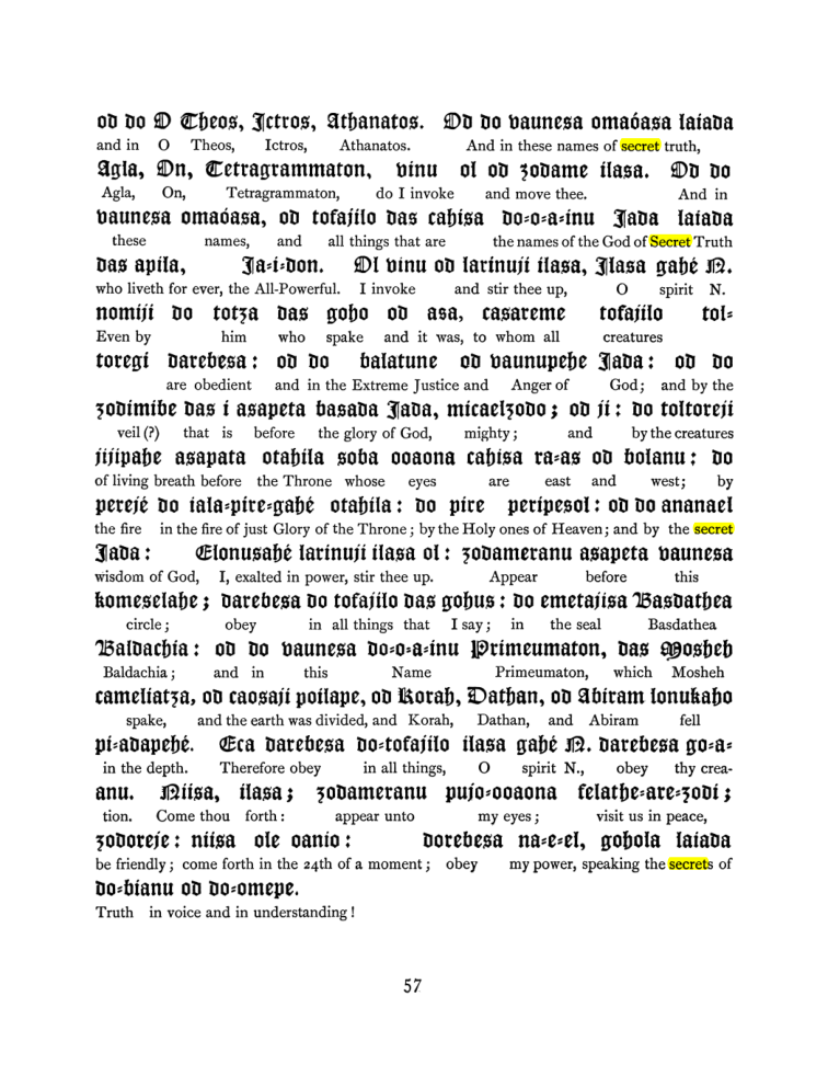 Original scan of The Goetia, PDF page 73