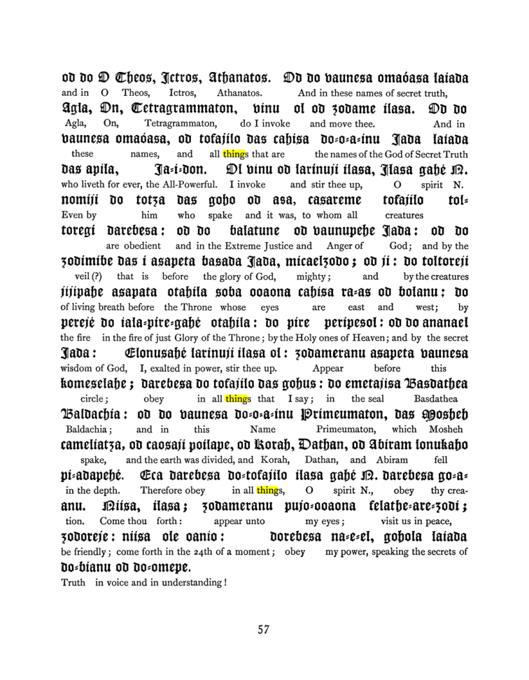 Original scan of The Goetia, PDF page 73