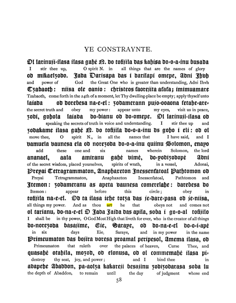 Original scan of The Goetia, PDF page 74