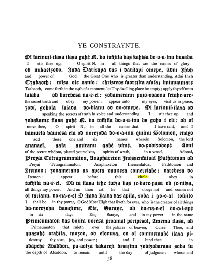 Original scan of The Goetia, PDF page 74