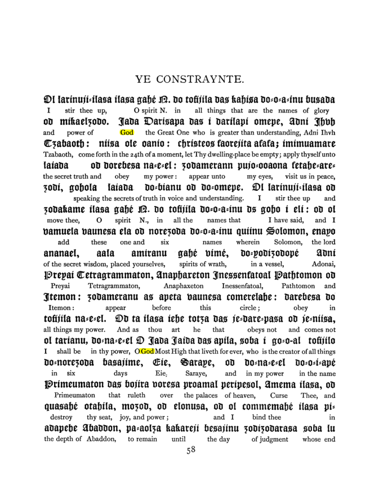 Original scan of The Goetia, PDF page 74