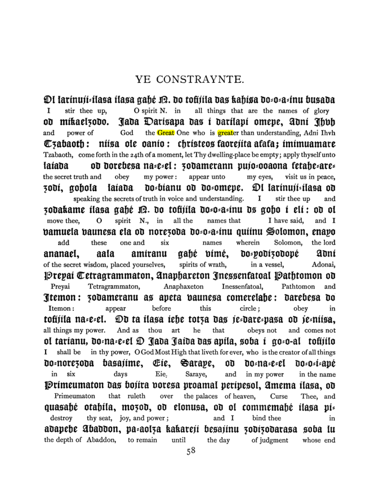 Original scan of The Goetia, PDF page 74